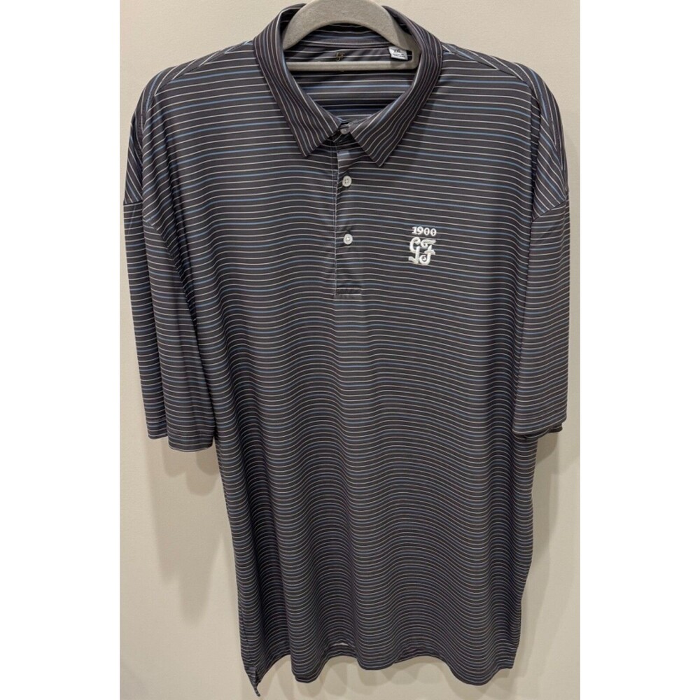 Glen Flora Country Club - Sandbagger Golf Shirt - Men's Size 2XL - Gray